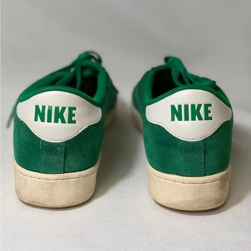 NIKE Men's Tennis Classic CS Premium Suede Sneakers Size 12 Pine Green Lace Up